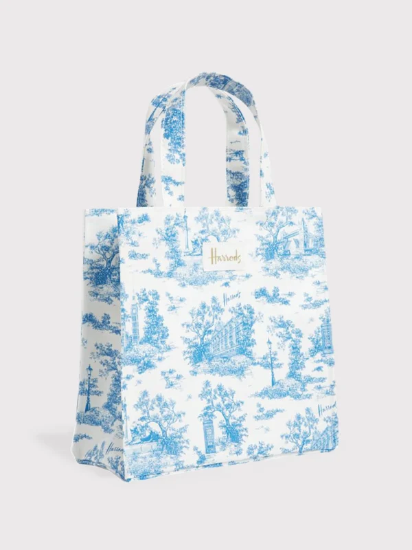 Harrods 雲彩插畫布藝輕便手提包 Harrods 雲彩插畫布藝輕便手提包