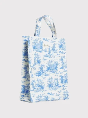 Harrods 雲彩插畫布藝質感手提包 Harrods 雲彩插畫布藝質感手提包