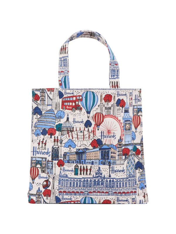HDBA2422030_1 Harrods 歡樂嘉年華帆布印花手提包