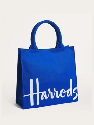 Harrods 繽紛Logo帆布手提包 Harrods 繽紛Logo帆布手提包