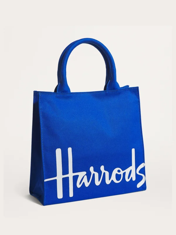 Harrods 繽紛Logo帆布手提包 Harrods 繽紛Logo帆布手提包