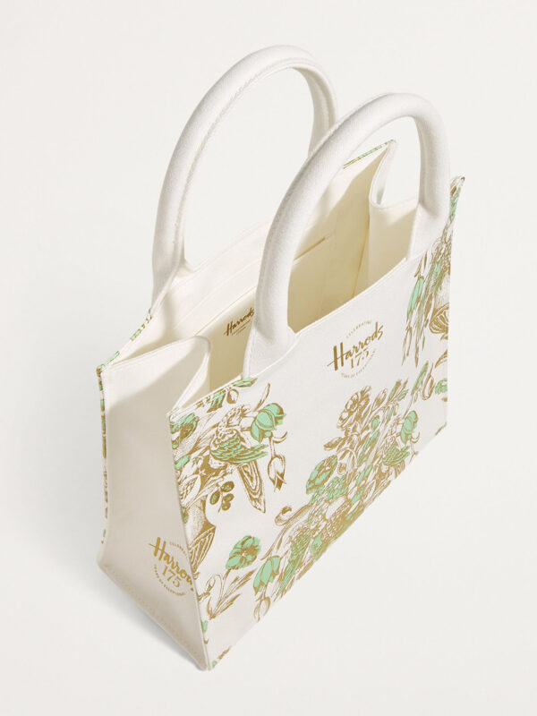 HDBA2432008_4w Harrods 175週年限定款質感印刷手提包