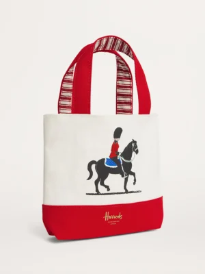 Harrods 英國皇家馬騎兵帆布手提袋 Harrods 英國皇家馬騎兵帆布手提袋