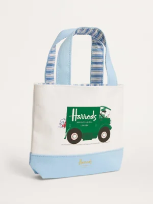 Harrods 哈洛德綠色貨車帆布手提包 Harrods 哈洛德綠色貨車帆布手提包