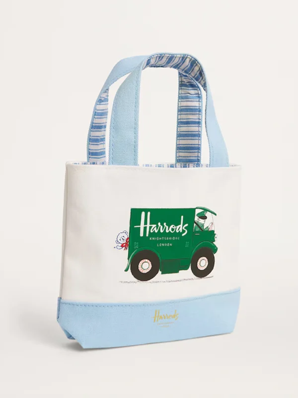 Harrods 哈洛德綠色貨車帆布手提包 Harrods 哈洛德綠色貨車帆布手提包