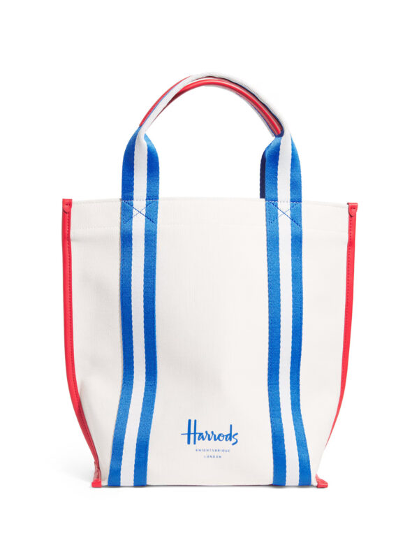 HDBA2532001_1w Harrods 英國國旗織帶帆布皮革手提包