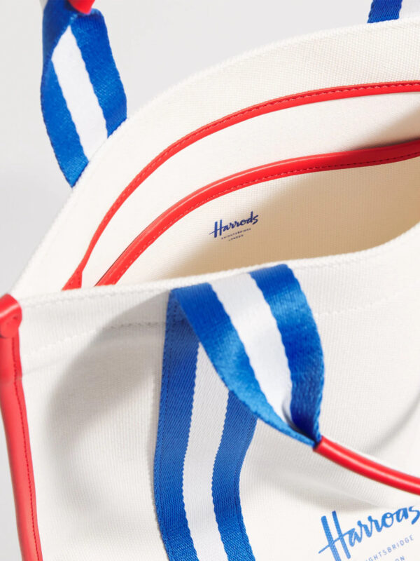HDBA2532001_3w Harrods 英國國旗織帶帆布皮革手提包