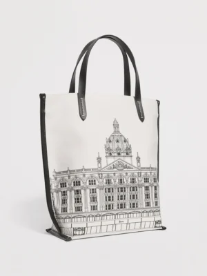 Harrods 騎士橋建築帆布皮革手提包 Harrods 騎士橋建築帆布皮革手提包