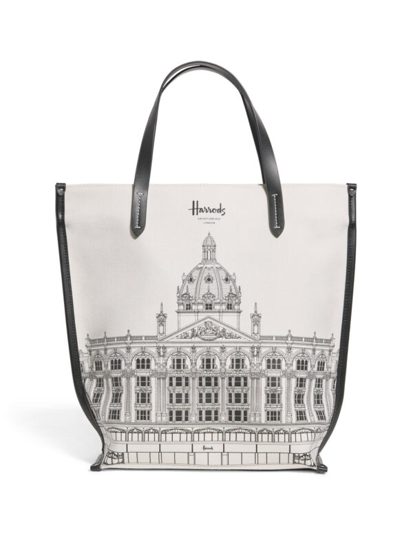 HDBA2532002_1w Harrods 騎士橋建築帆布皮革手提包