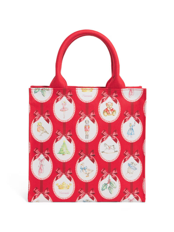 HDBA2532005_1w Harrods 聖誕插圖胡桃鉗厚帆布手提包