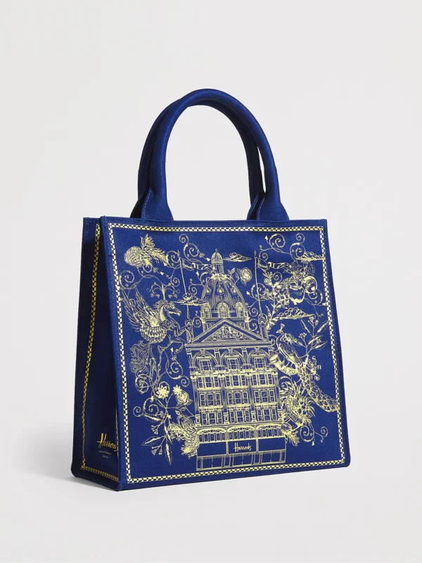 Harrods 金刺繡建築手提包 Harrods 金刺繡建築手提包