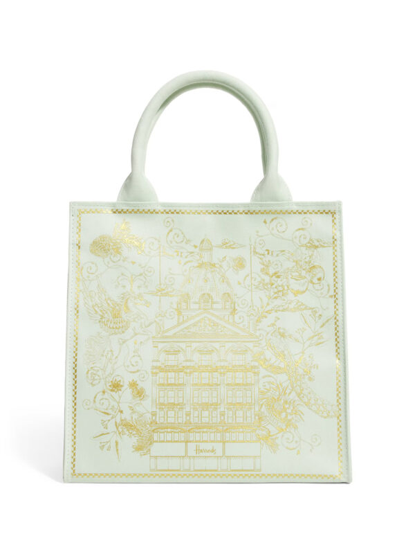 HDBA2542001_1w Harrods 金刺繡建築手提包