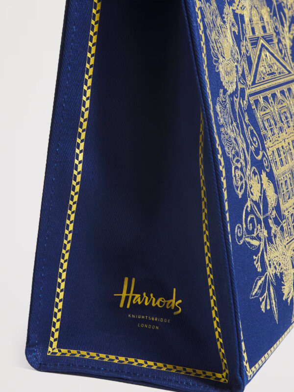 HDBA2542001_4w Harrods 金刺繡建築手提包
