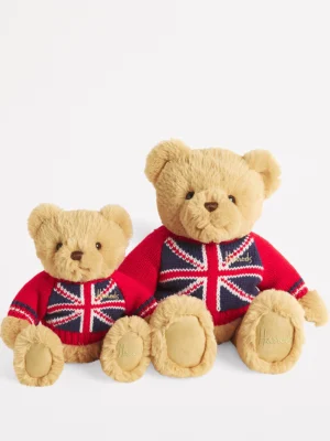 Harrods 英國國旗毛衣泰迪熊絨毛娃娃 Harrods 英國國旗毛衣泰迪熊絨毛娃娃