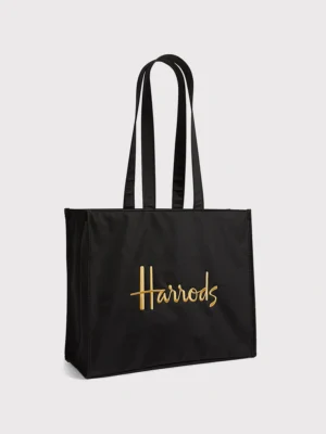 Harrods 刺繡Logo肩背托特包 Harrods 刺繡Logo肩背托特包