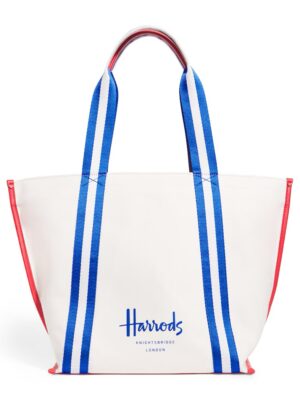 HDBB2532001-00 Harrods 英國國旗配色帆布皮革手提肩背包