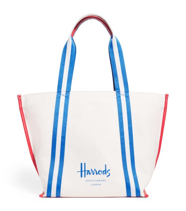 HDBB2532001_1 Harrods 托特包內部特寫,顯示棉質內裡與實用內插袋設計
