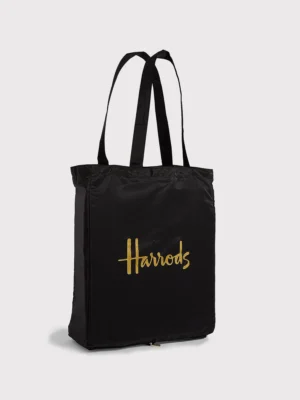 Harrods 閃耀燙金Logo環保購物袋 Harrods 閃耀燙金Logo環保購物袋
