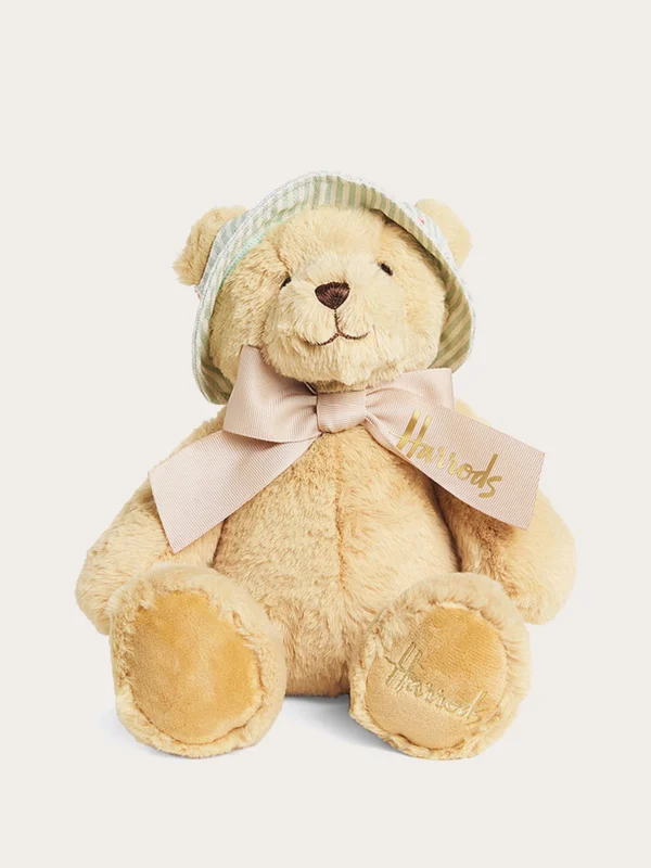 Harrods 莊園繡花公主帽蝴蝶結泰迪熊