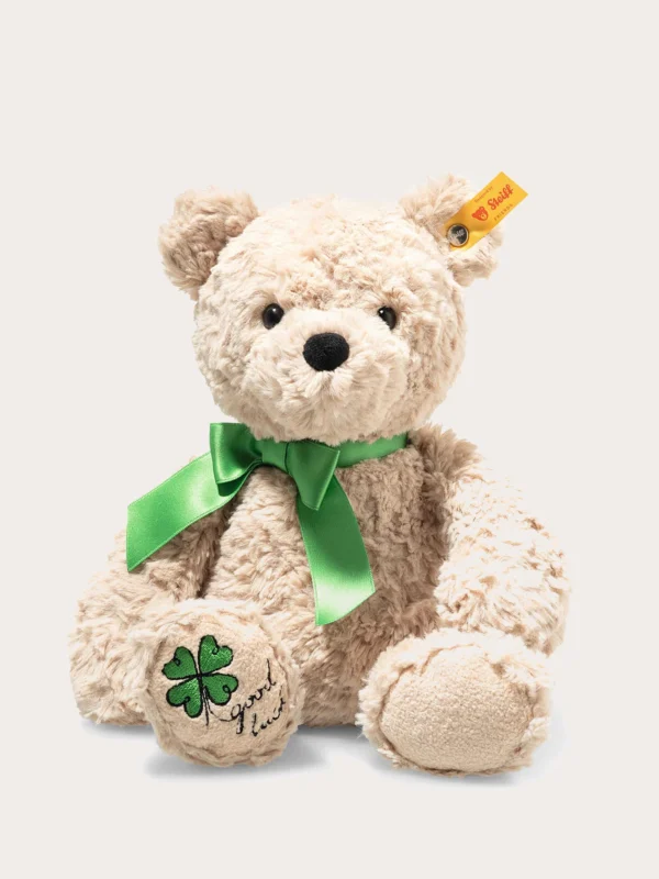Steiff 金耳釦幸運草緞帶泰迪熊娃娃 Steiff 金耳釦幸運草緞帶泰迪熊娃娃