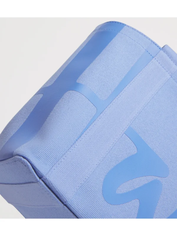 Harrods 手提袋精緻品牌 Logo 印刷與 100% 純棉材質細節特寫