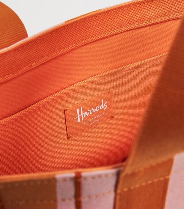 HDBA2612002-22_3 Harrods 全棉條紋Logo手提袋