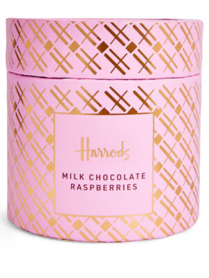 HDFC2420002-13 Harrods 哈洛德百貨 盒裝 覆莓牛奶巧克力球 覆盆子風味 下午茶點 奢華伴手禮 天然果乾