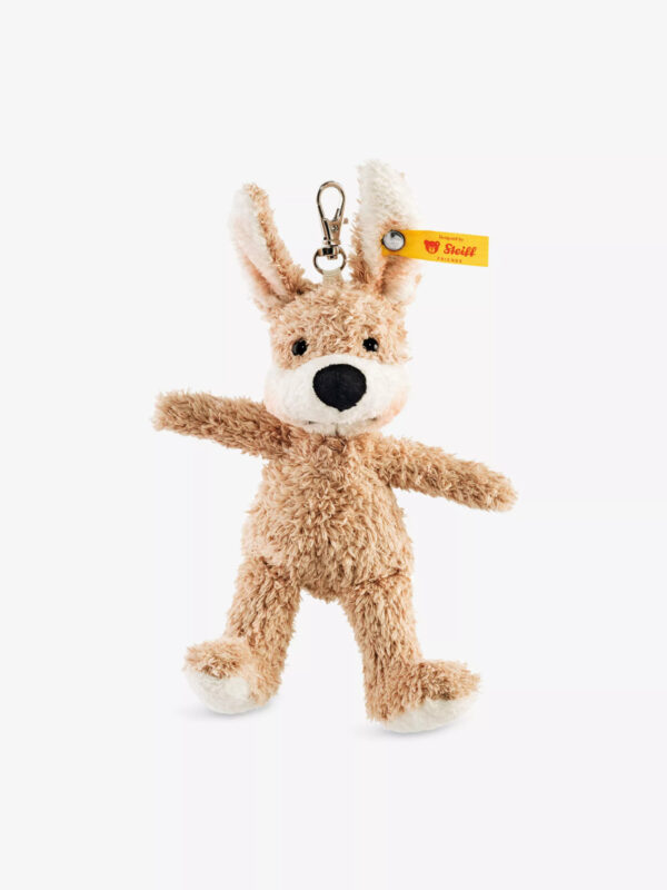 SFAK2530007-84 STIEFF 可愛紙杯蛋糕先生兔子毛絨玩具鑰匙扣 毛茸茸大耳兔子掛飾
