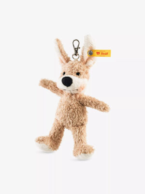 STIEFF 可愛紙杯蛋糕先生兔子毛絨玩具鑰匙扣 毛茸茸大耳兔子掛飾