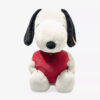 SFDB2530010-00 德國Steiff SNOOPY 不銹鋼耳釦愛心史努比絨毛玩偶 七夕送禮 白色情人節 女友生日禮物