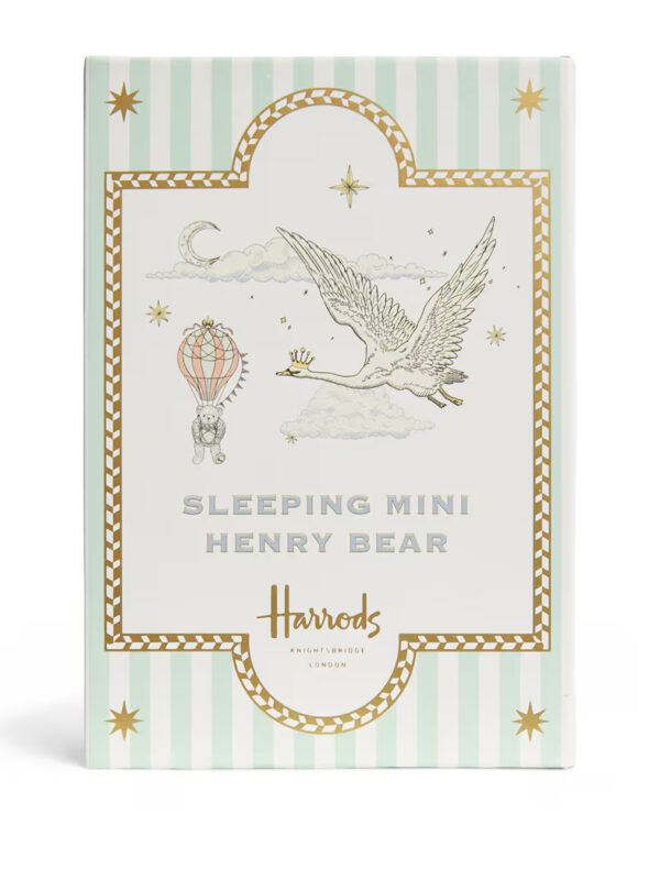 Harrods 睡熊亨利禮盒包裝外觀,精緻哈洛德百貨原裝禮盒正面展示