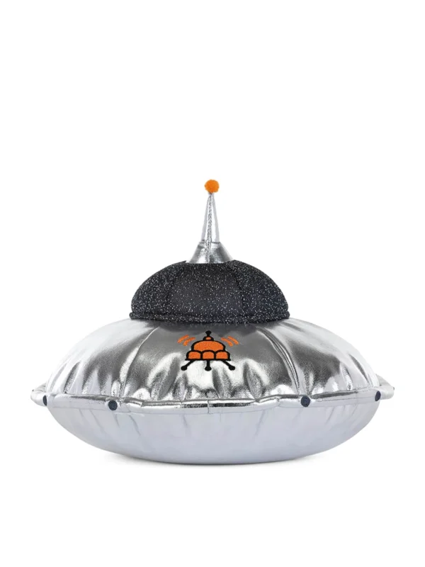 Jellycat Amuseables 星際飛碟娃娃細節，帶有可愛深灰色燈芯絨雙腿