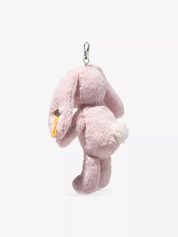 Steiff 粉紅跳跳兔包包配件 環保再生聚酯纖維柔軟材質