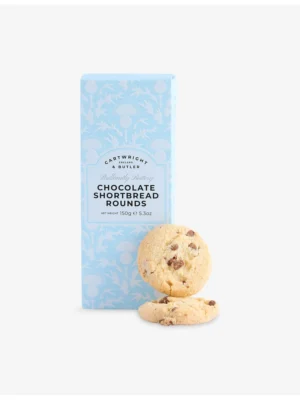 Cartwright & Butler 巧克力塊奶油酥餅實體特寫 - 呈現融入濃郁牛奶巧克力塊的極致酥脆質地