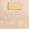HARRODS Large Jute Garden Tote Bag_5 Harrods 黃麻花園手提袋細節特寫,高質感雙提手設計與棉質外層拼接