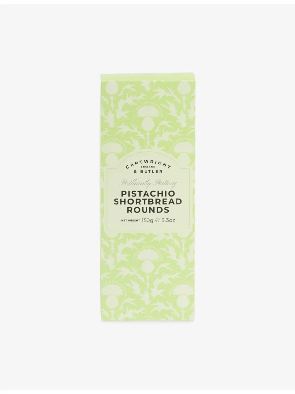 Pistachio_shortbreads_in_Carton_150g_1 Cartwright & Butler 開心果奶油餅乾 150g - 英國精緻綠色紙盒包裝外觀