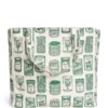 HARRODS Cotton Canvas Packaging Tote Bag_1 英國 Harrods 經典綠色美食包裝印花純棉帆布手提袋 正面展示