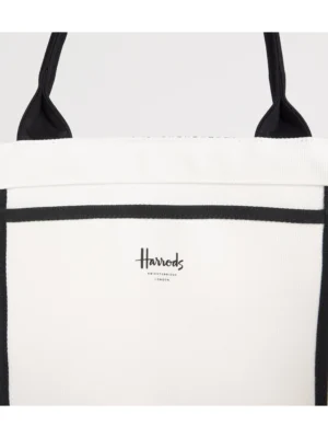 Harrods 花卉購物袋內部結構與收納夾層空間展示