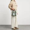 HARRODS Mini Tartan Check Tote Bag_4 英國 Harrods 馬德拉斯格紋迷你手提包穿搭示範
