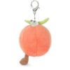 Amuseables-Peach-Bag-Charm_4-mc JELLYCAT Amuseables Peach 吊飾實際掛於包包上的搭配示意,展現日常造型效果