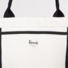 HARRODS-Lace-Print-Tote-Bag_3-mc Harrods 蕾絲印花托特包側面角度,展示雙提手設計與 40cm 大容量包型