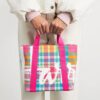 HARRODS-Mini-Madras-Check-Tote-Bag_2-mc 英國 Harrods 馬德拉斯格紋迷你手提包穿搭示範