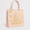 HARRODS-Small-Gold-Building-Shopper-Bag_2-mc 英國正品 Harrods 純棉手提購物袋細節 - 搭配實用內插袋與便利磁力開合設計