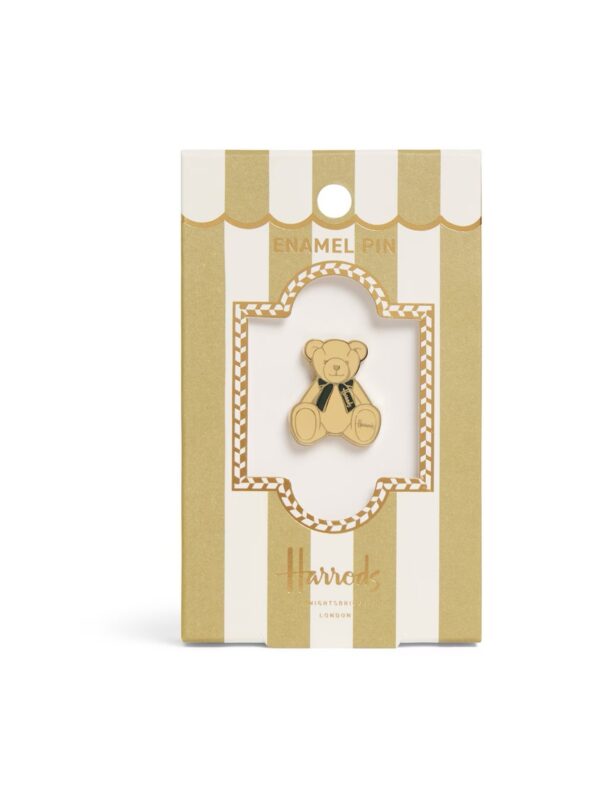 HDAD2610002-99-uni Harrods 金色光漆亨利熊胸針別針