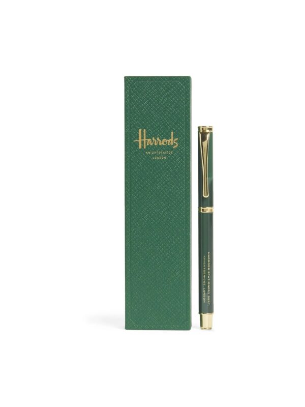 HDAS2630003-55_1-1-uni Harrods 經典綠色金屬標誌原子筆禮盒