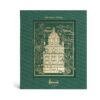 HDAT2530002-55_1-uni 英國 Harrods 1000 片拼圖正面包裝,印有倫敦騎士橋赤陶色百貨大樓建築全景插圖