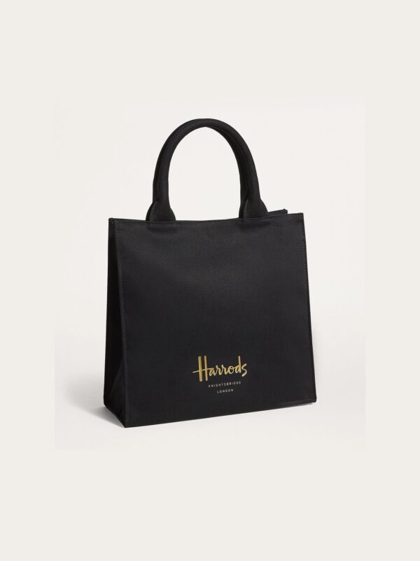 HDBA2432001-1-uni Harrods 素面燙金Logo手提包