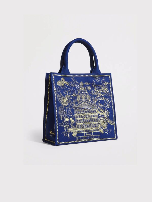 HDBA2542001-1-uni Harrods 金絲刺繡建築手提包