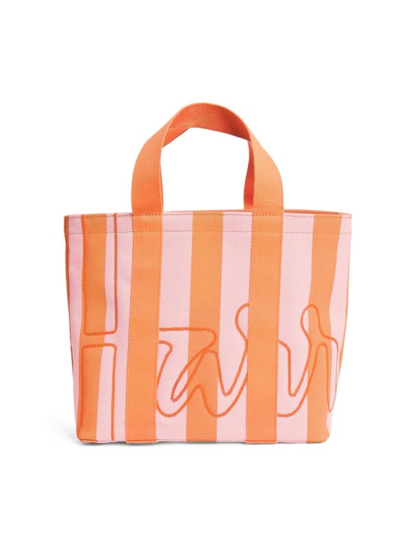 HDBA2612002-22-uni Harrods 全棉條紋Logo手提袋