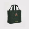 HDBA2622003-1-uni Harrods 騎馬貼片燙金Logo經典棉帆布托特包